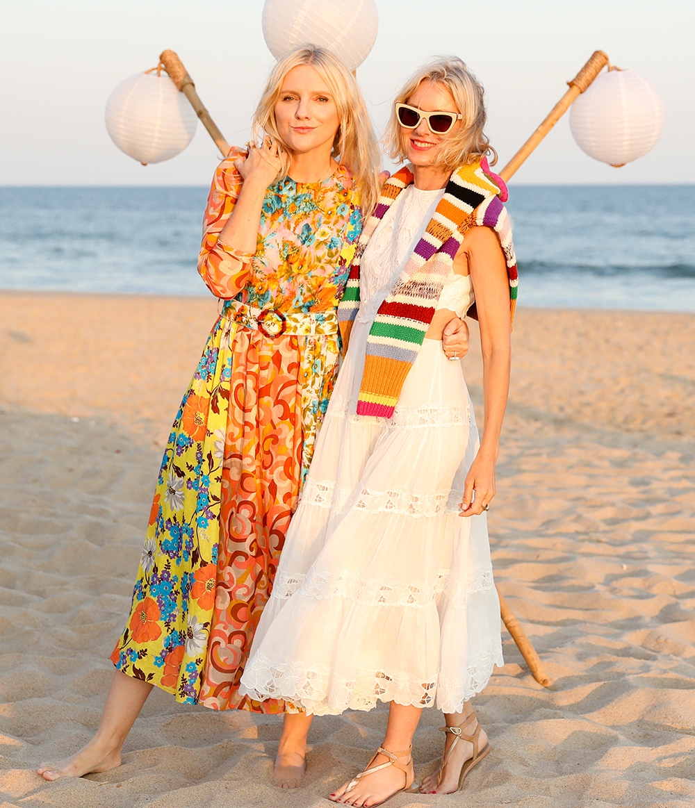 Laura Brown and Naomi Watts at our Hamptons Summer Dinner 
