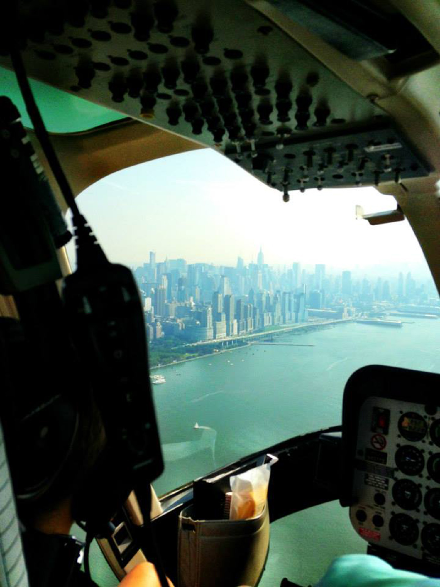 The view of NYC from a helicopter. September 2013 