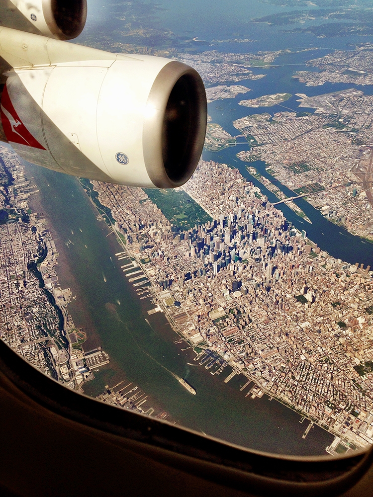 The view of Manhattan from above 